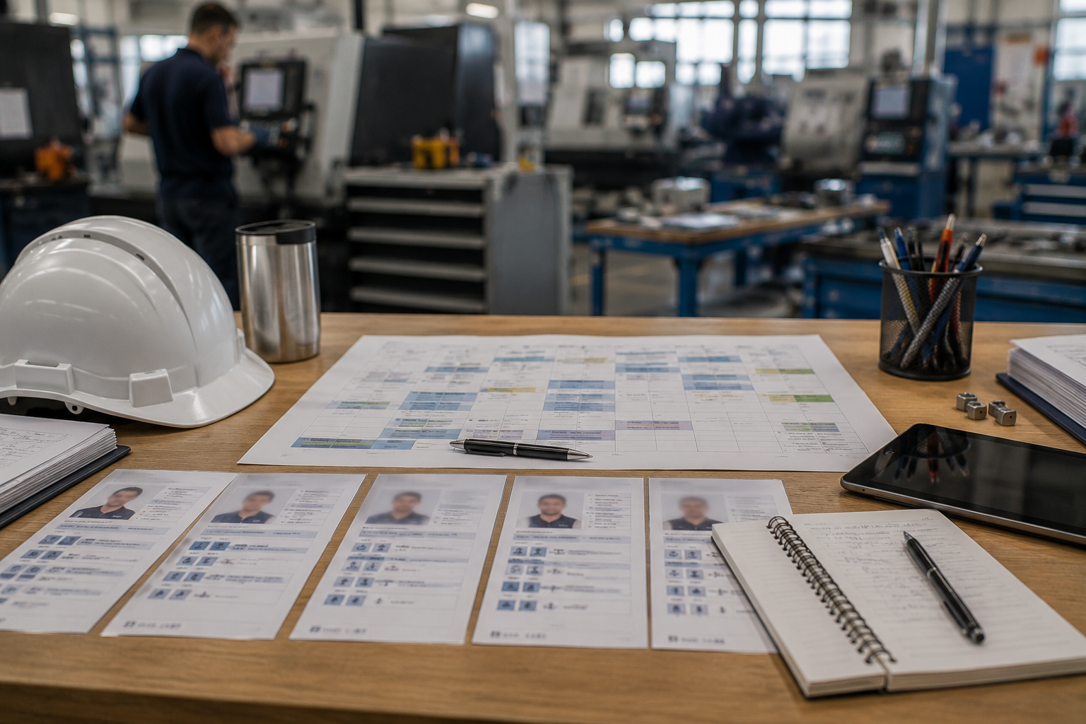 Plan de formation RH pour métiers industriels
