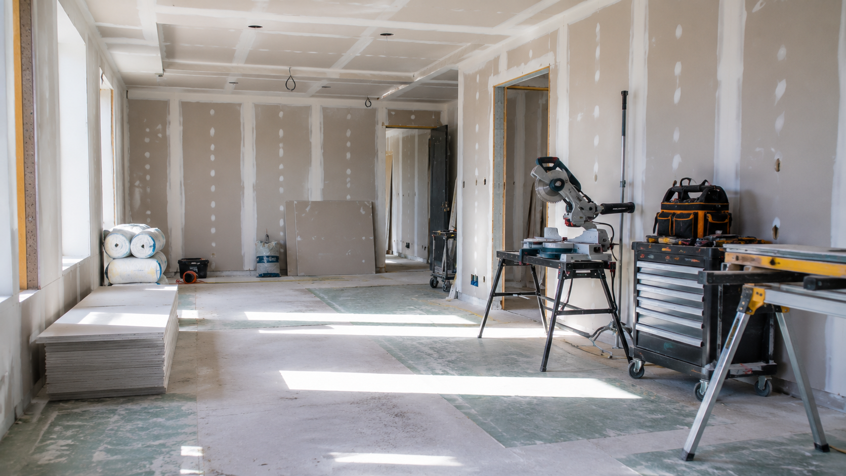Chantier de rénovation et construction